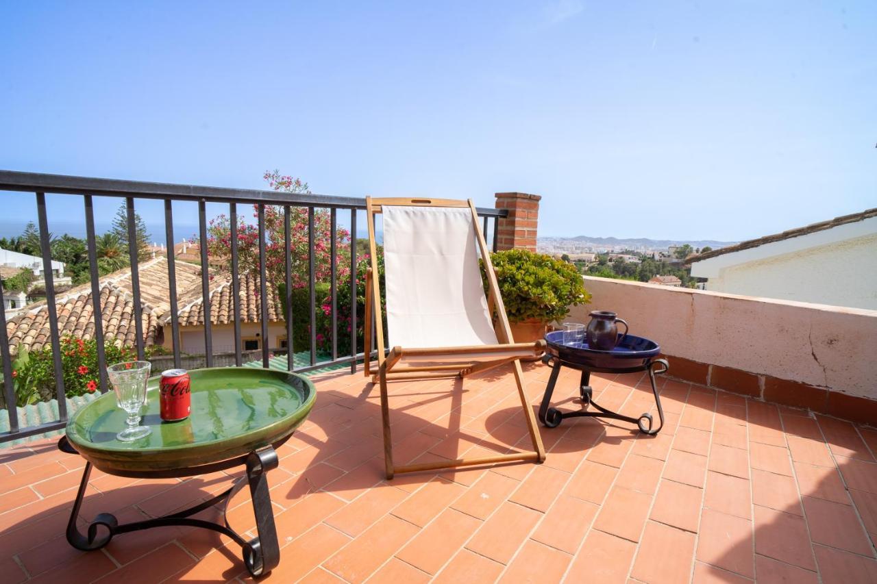 Casa Ancladero Big Rooftop Terrace, 2 Bedroom Guesthouse W Garden And View Fuengirola Exterior foto