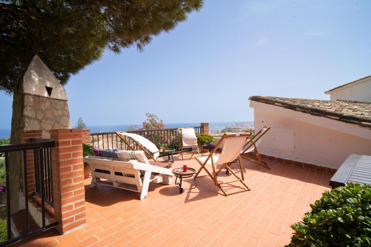 Casa Ancladero Big Rooftop Terrace, 2 Bedroom Guesthouse W Garden And View Fuengirola Exterior foto